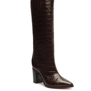 Maryana Block Boot Dark Chocolate